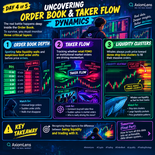Day 4 of 5 | Uncovering Order Book & Taker Flow Dynamics