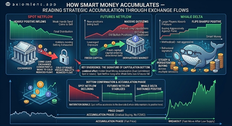 How Smart Money Accumulates — Reading Strategic Accumulation Through Exchange Flows