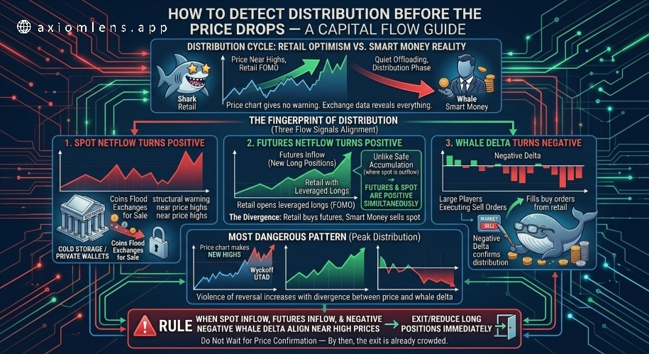 How to Detect Distribution Before the Price Drops — A Capital Flow Guide