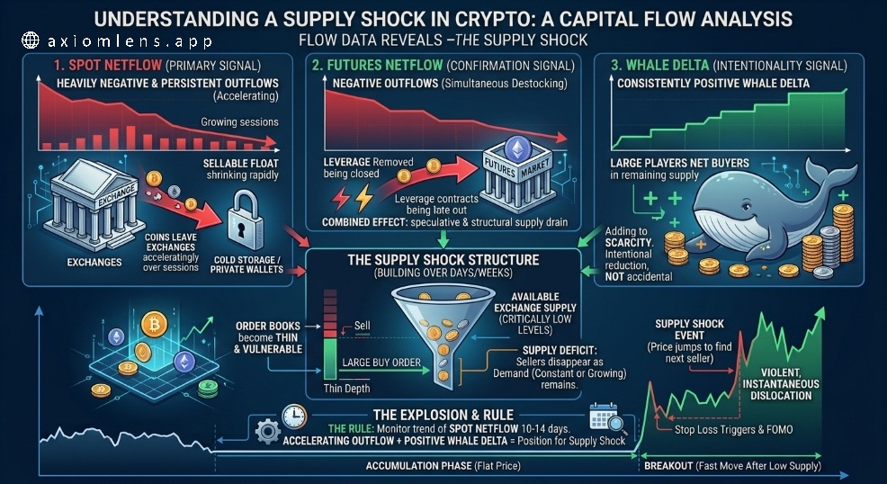 What is a Supply Shock in Crypto and How to Read It Through Flow Data